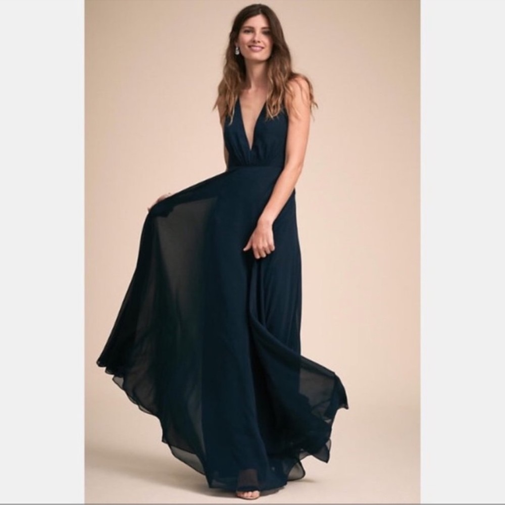 BHLDN Ryan Dress- Jenny Yoo (Navy)